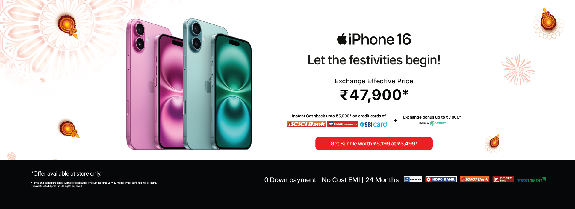 iPhone 16 Diwali offer at iDestiny