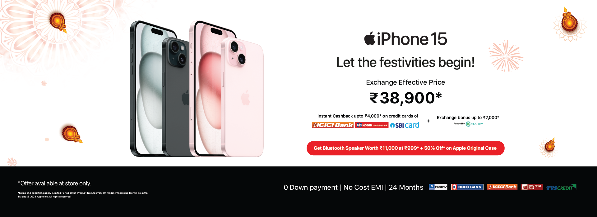 iPhone 15 Diwali offer at iDestiny