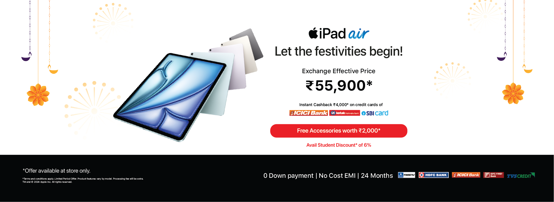 Diwali Offer on Apple iPad Air at iDestiny store