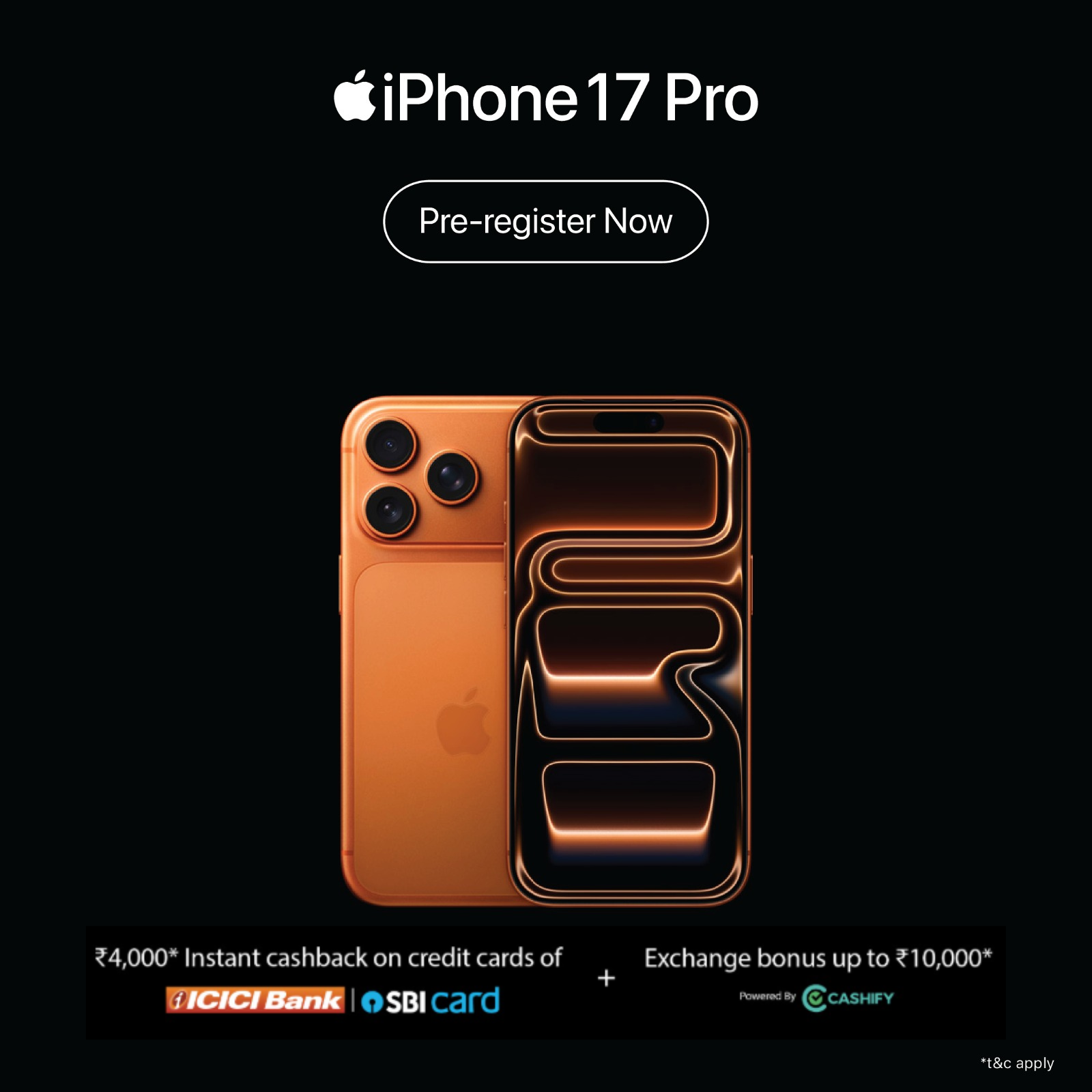 iPhone 17 pro register