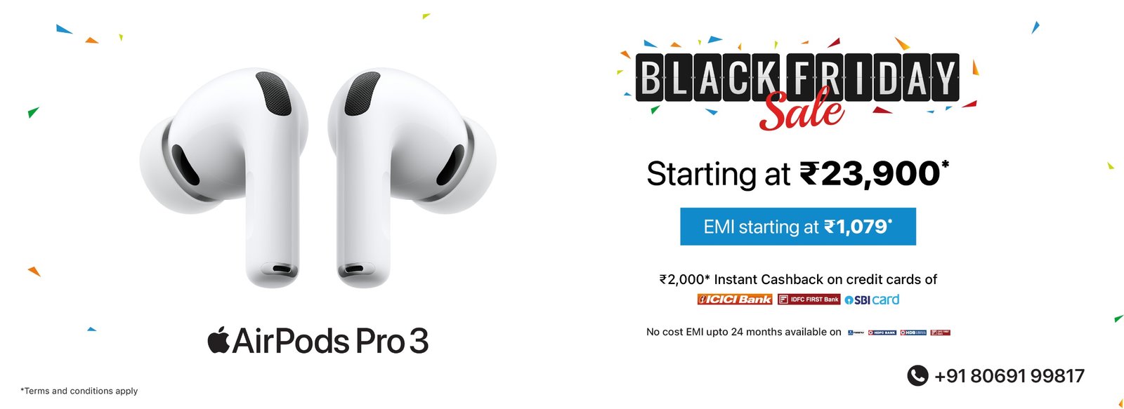 Airpods pro 3 BFS banner d