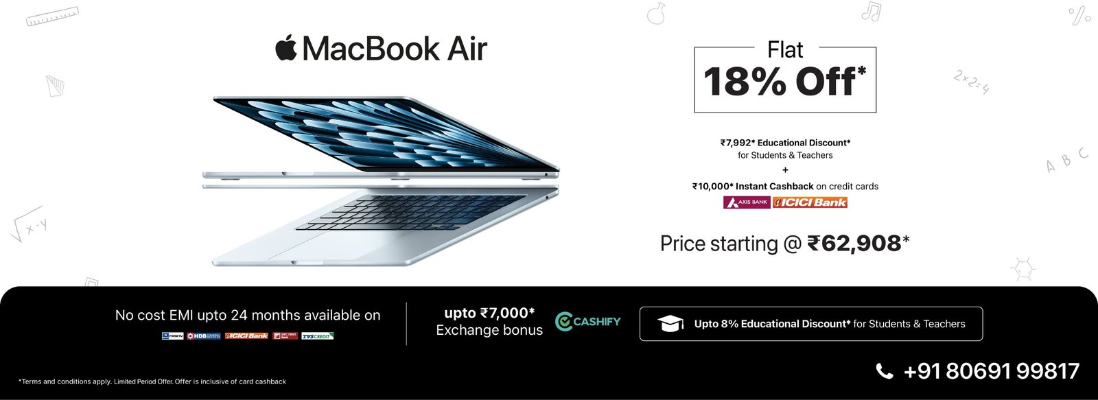 Mac for Students desk Banner Feb