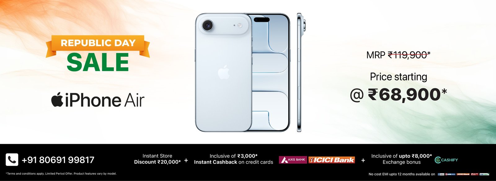 Republic Day Air Banner Desk