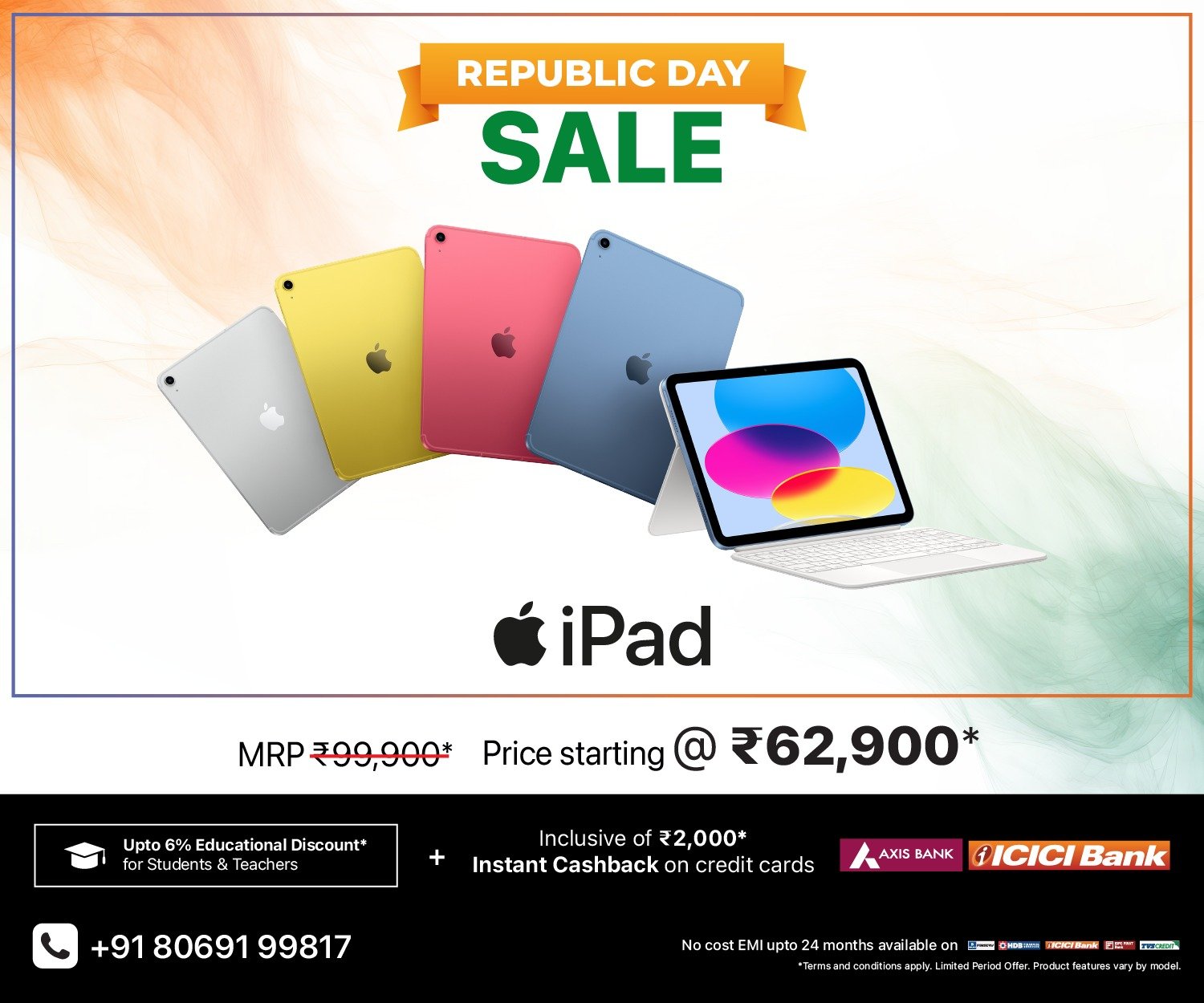 Republic Day iPad Banner M