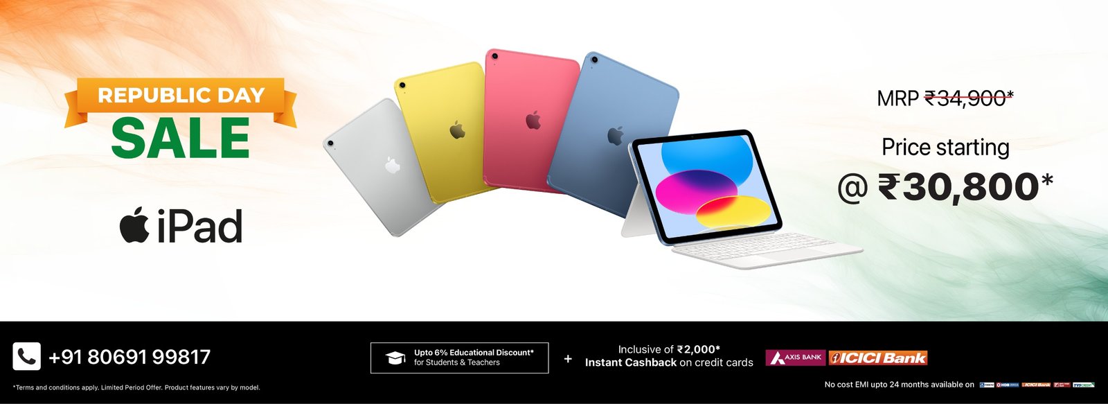 Republic Day iPad Banner Desk