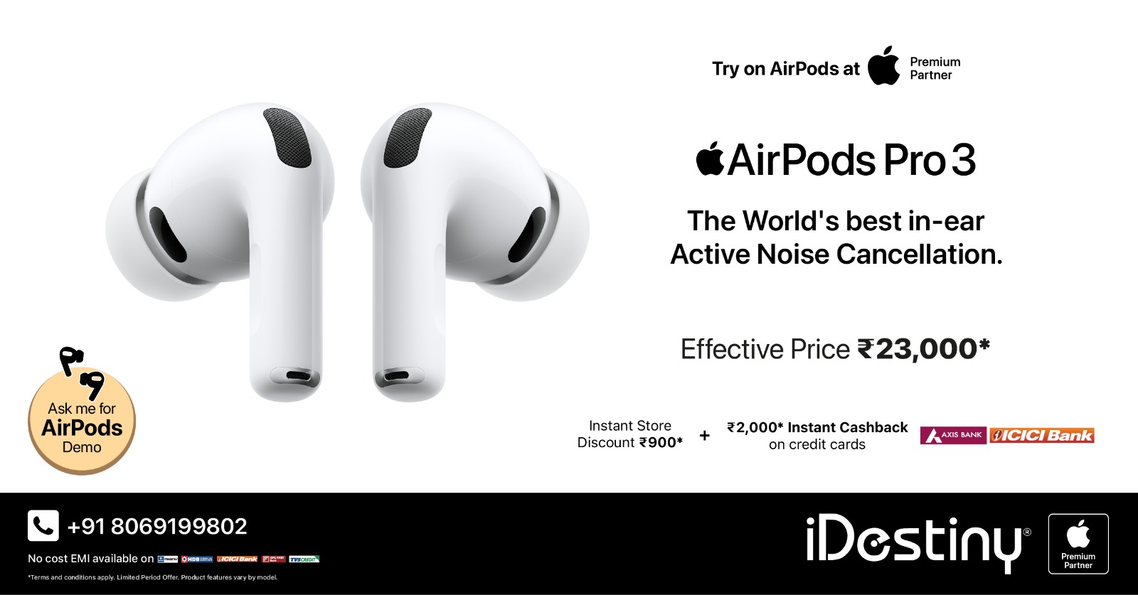 AirPods Pro 3 Banner Demo D