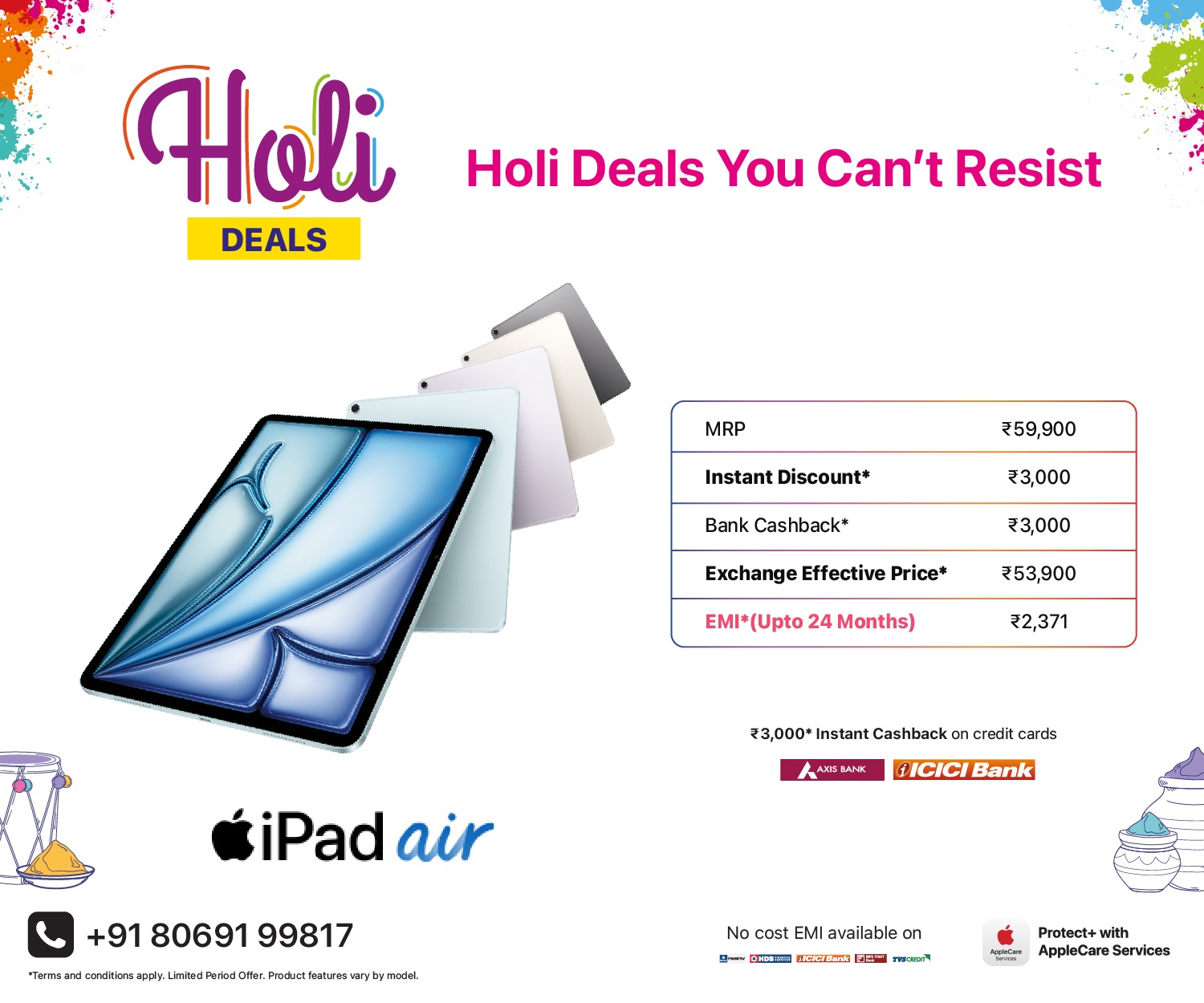 iPad Air Holi M banner