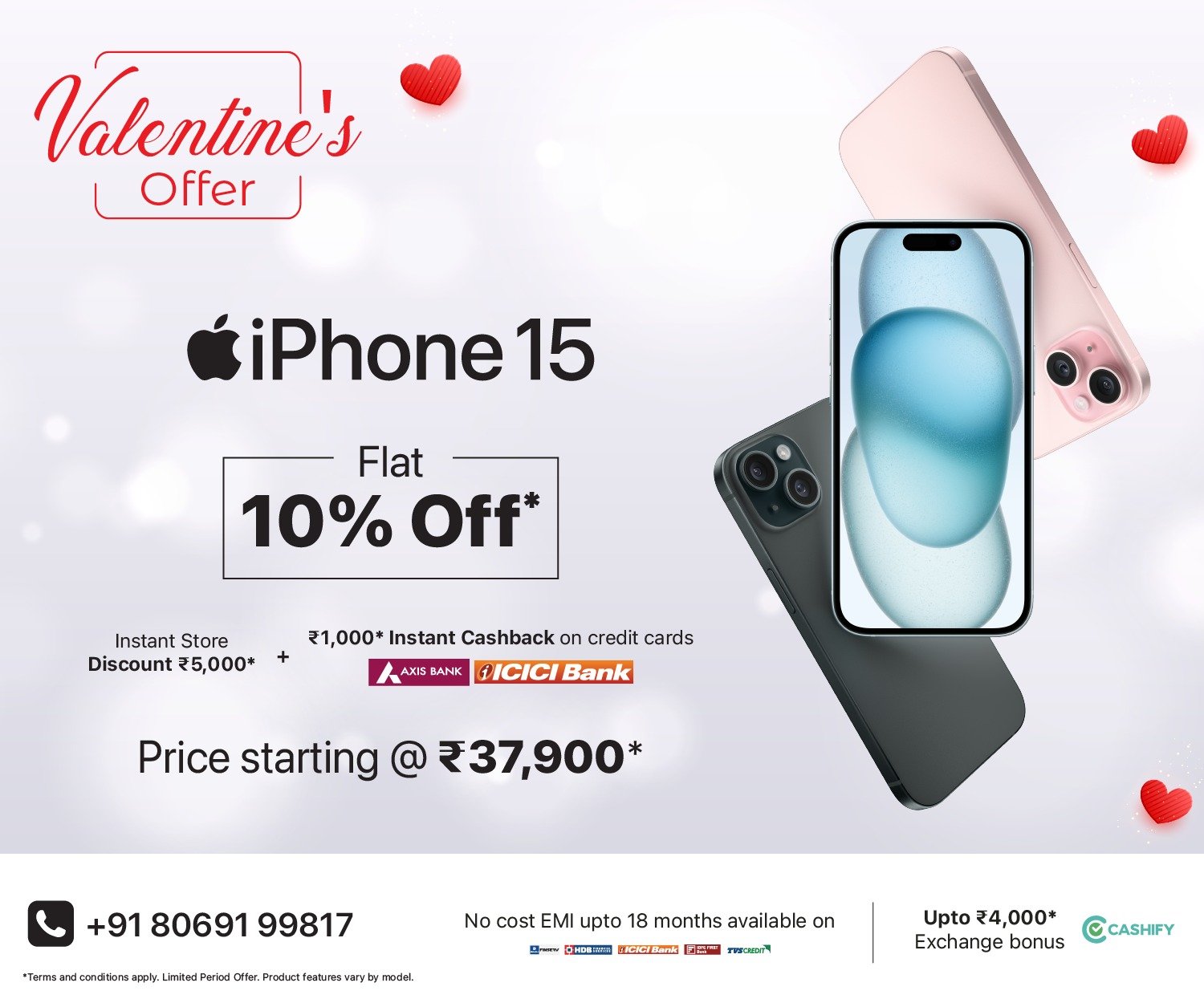 iPhone 15 VDay mob Banner