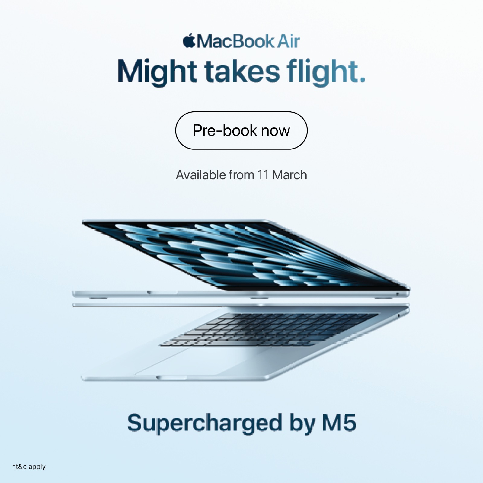 Mac Air M5 Pre-book Now poster