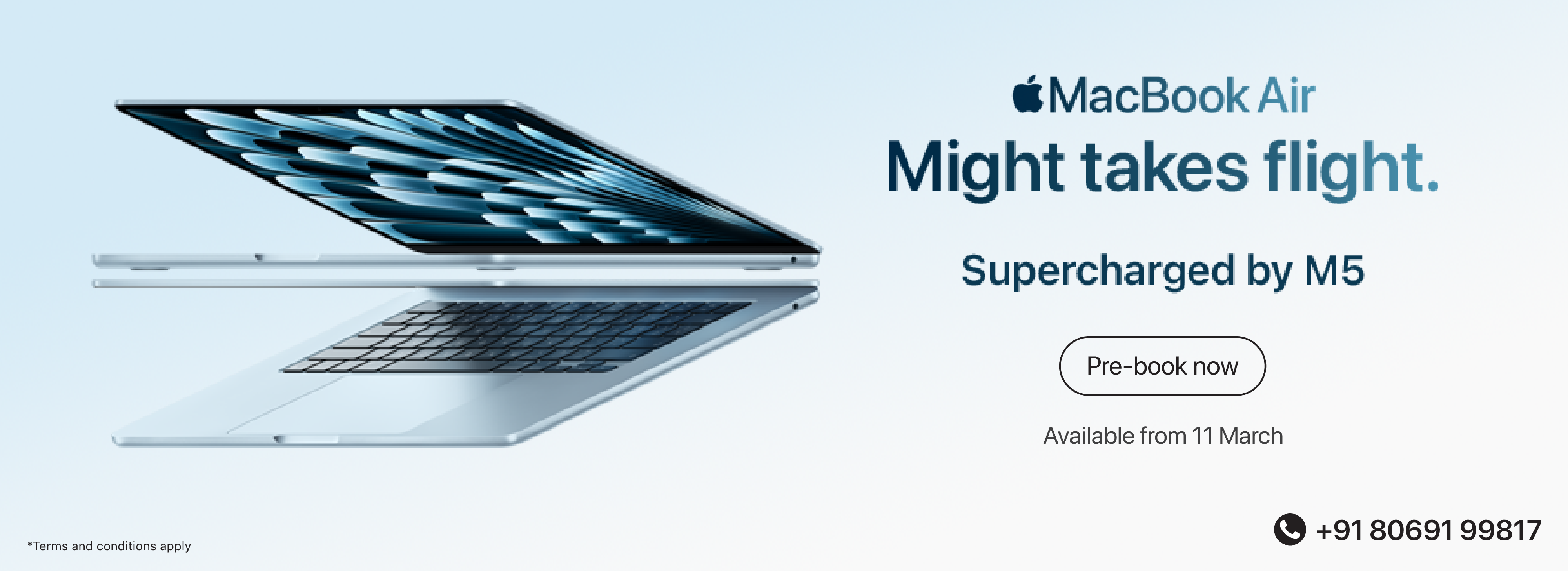 Mac Air M5 prebook banner D