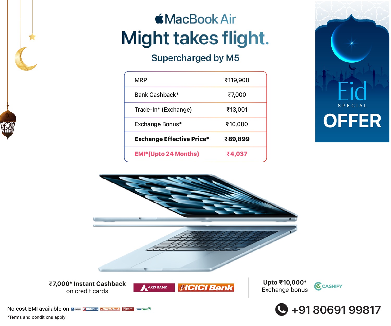 MacBook Air M5 Eid banner mob