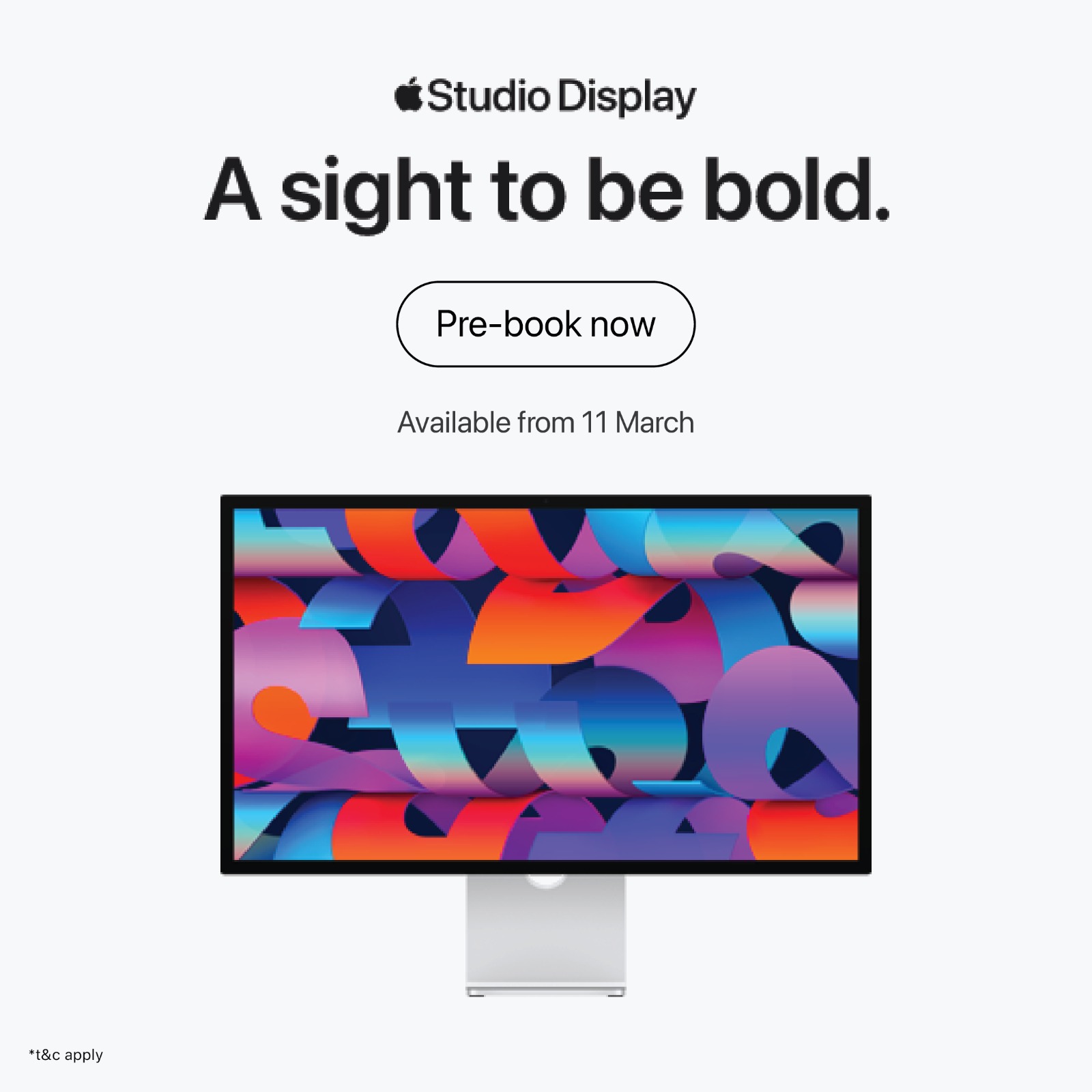 Studio Display Pre-book poster