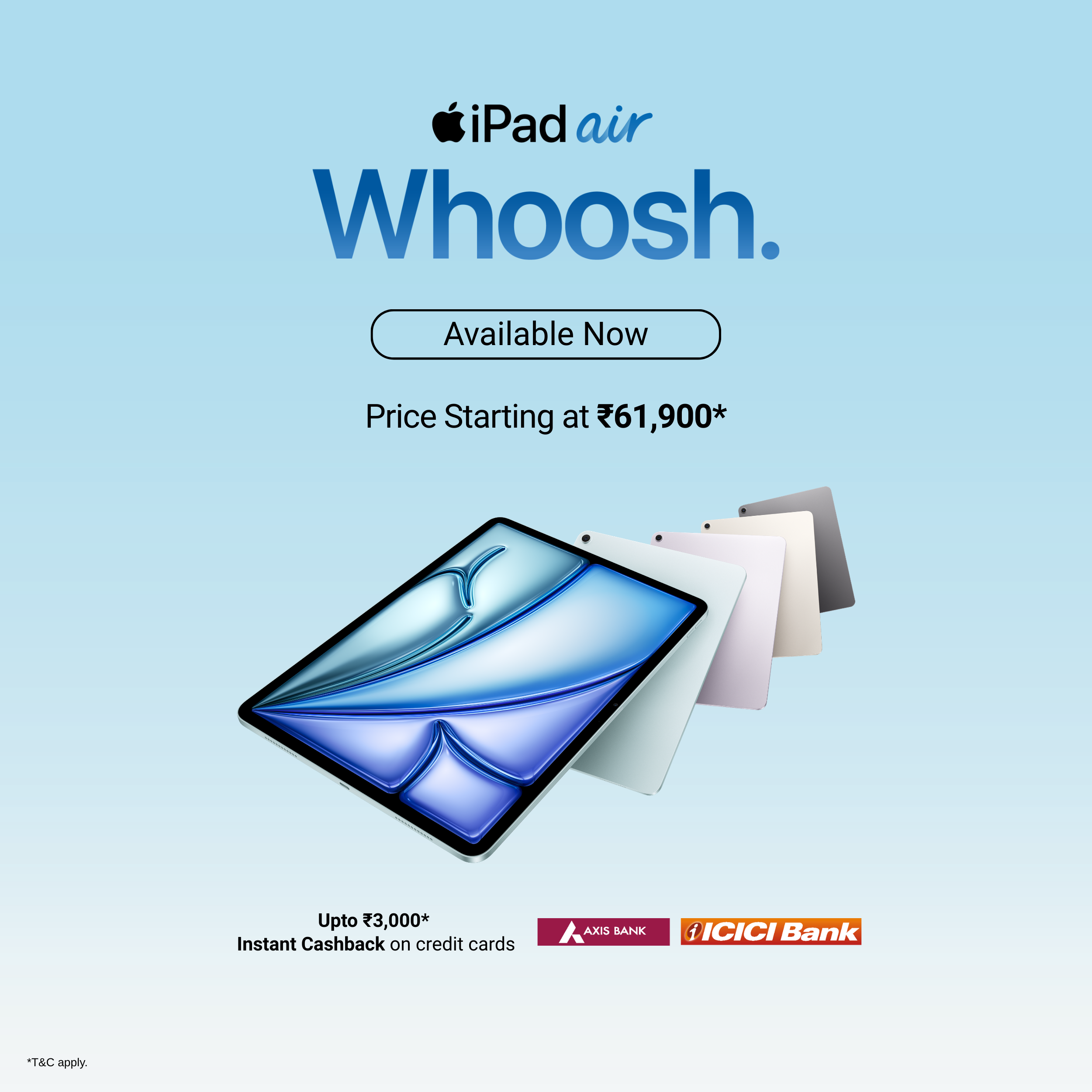 iPad Air Available Now