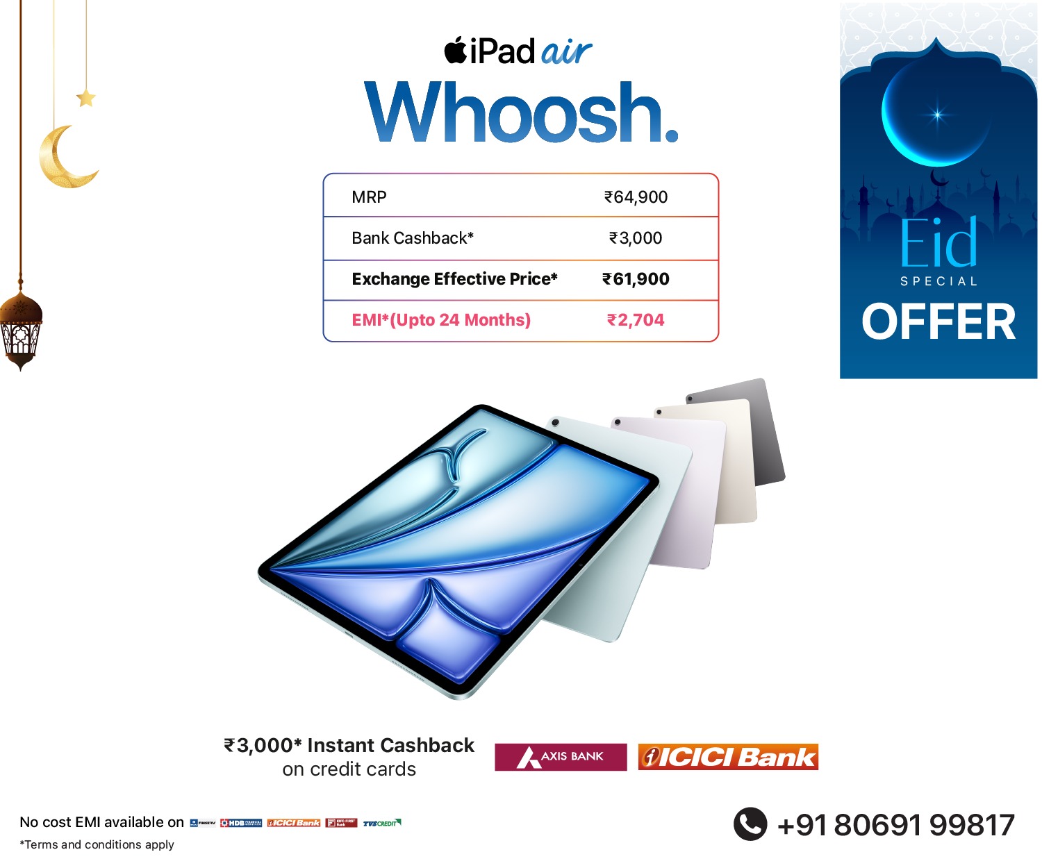 iPad Air M4 Eid banner mob