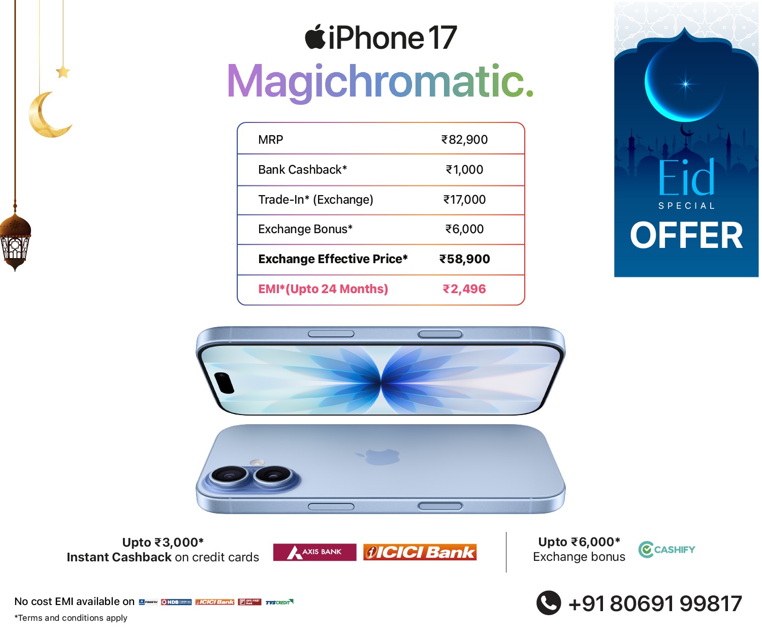 iPhone 17 Eid banner mob