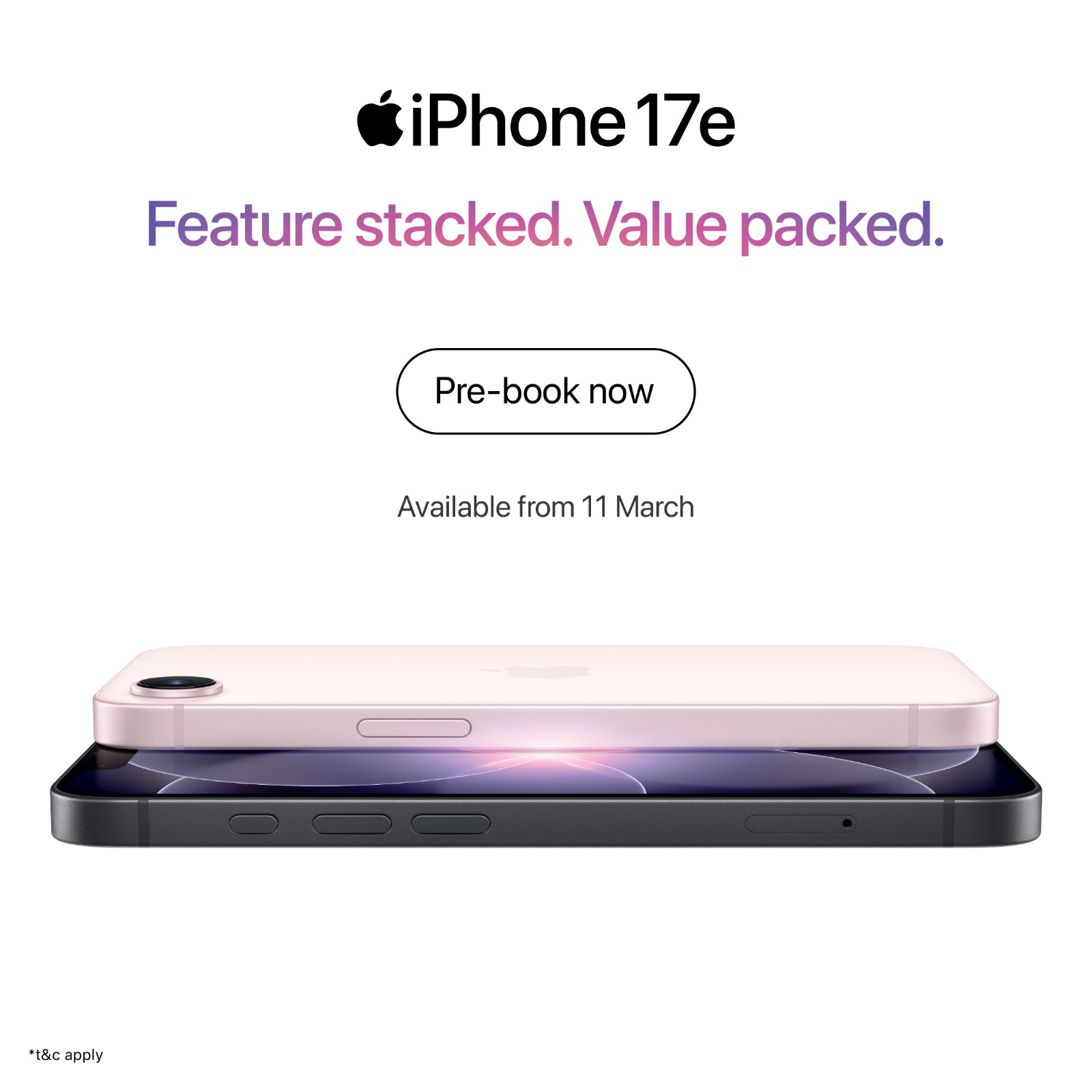 iPhone 17e Pre-book Now poster