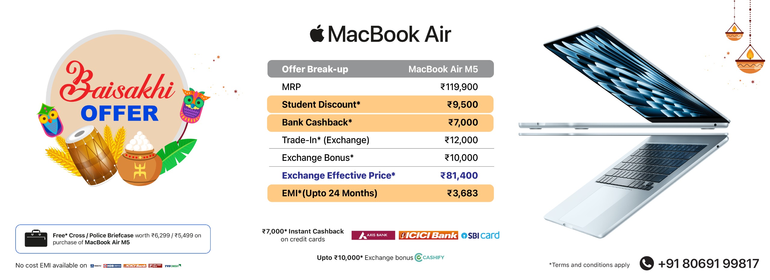 Baisakhi MacBook Air M5 web banner