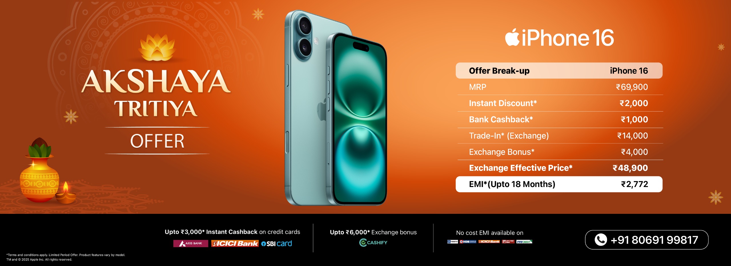 iPhone 16 Akshaya Web banner