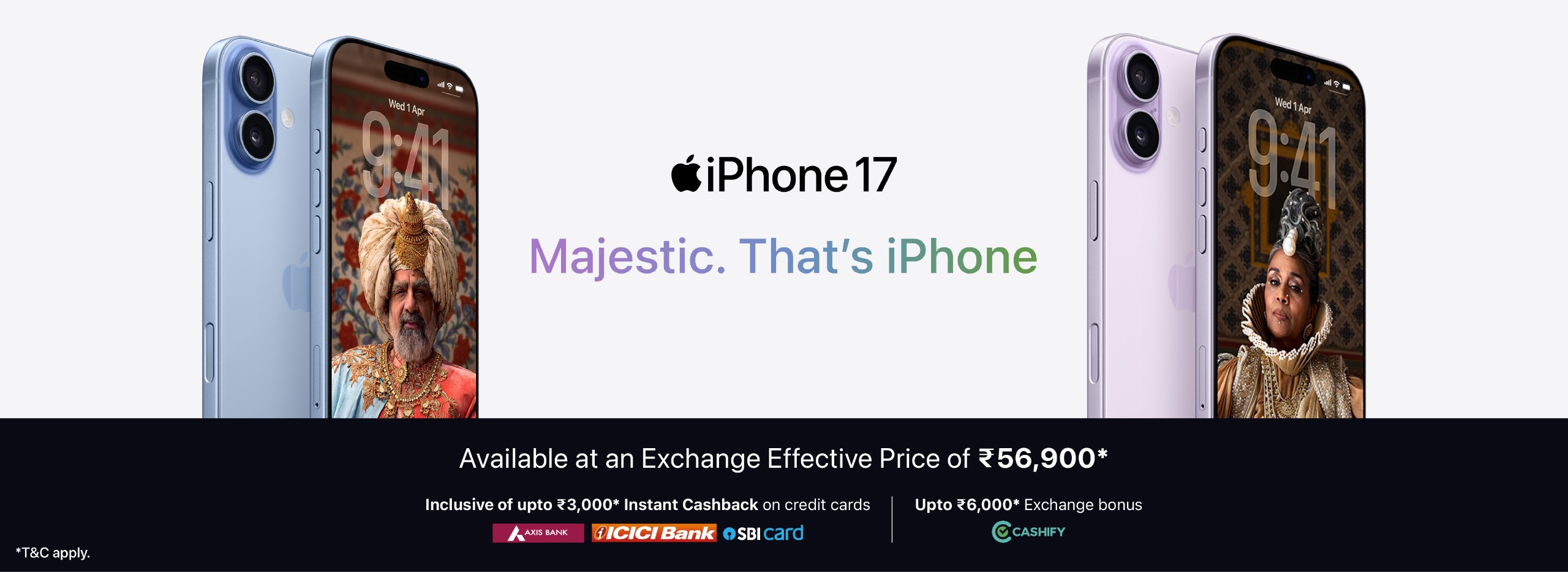 iPhone 17 Geo switcher banner