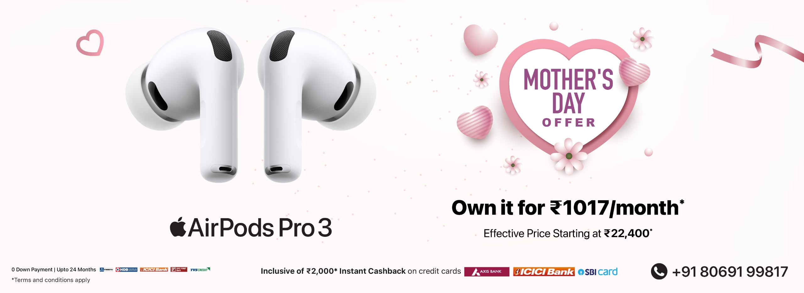 AirPods Pro 3 Mother's Day Banner D