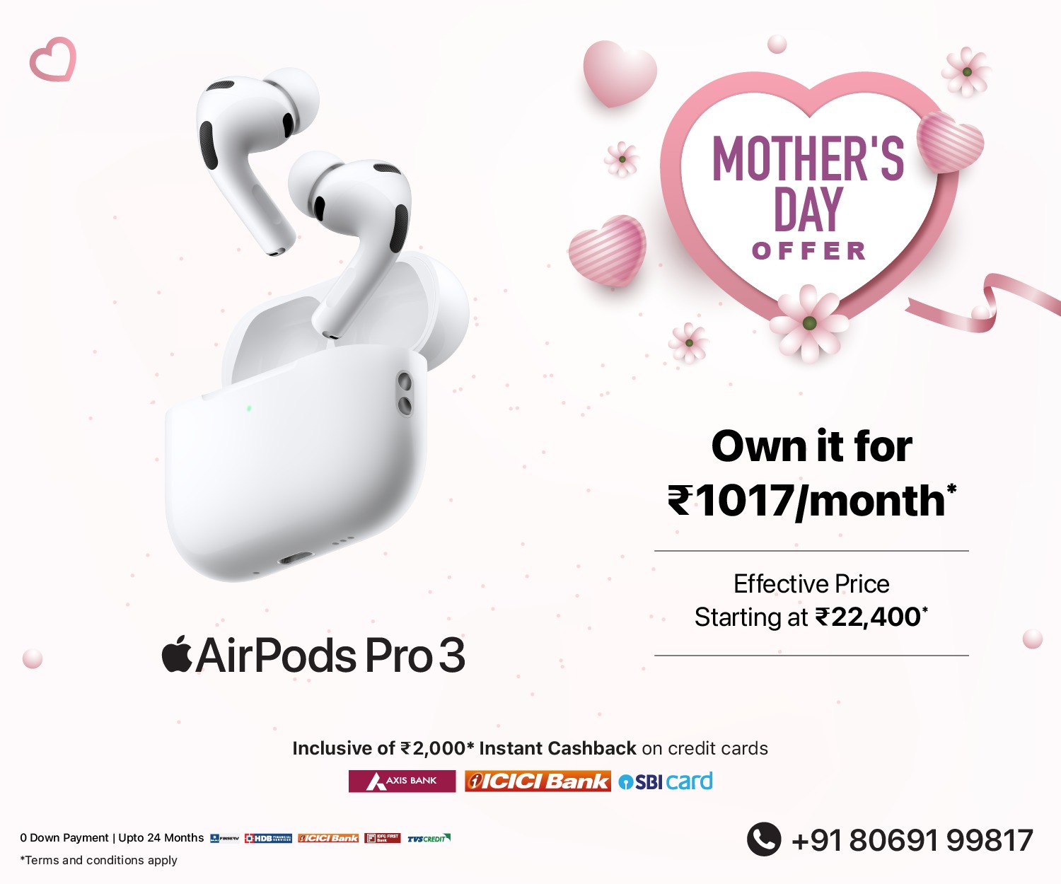 AirPods Pro 3 Mother's Day Banner M