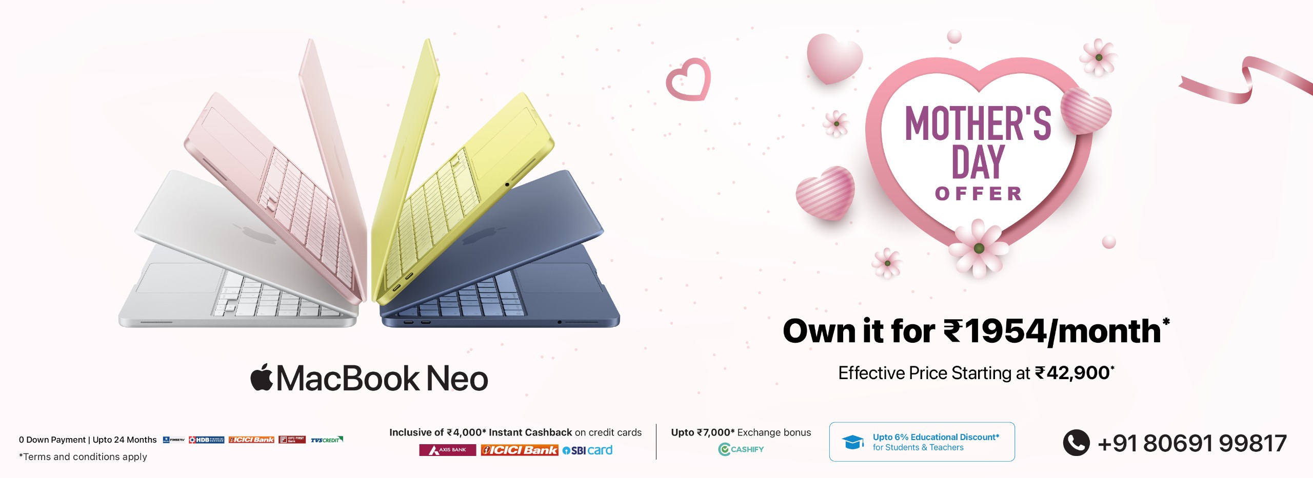 MacBook Neo Mother's Day Banner D