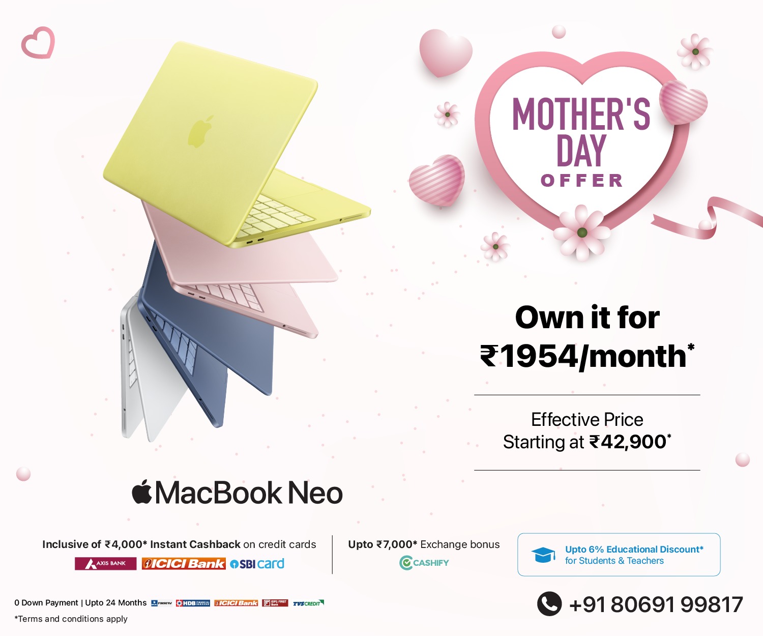 MacBook Neo Mother's Day Banner M