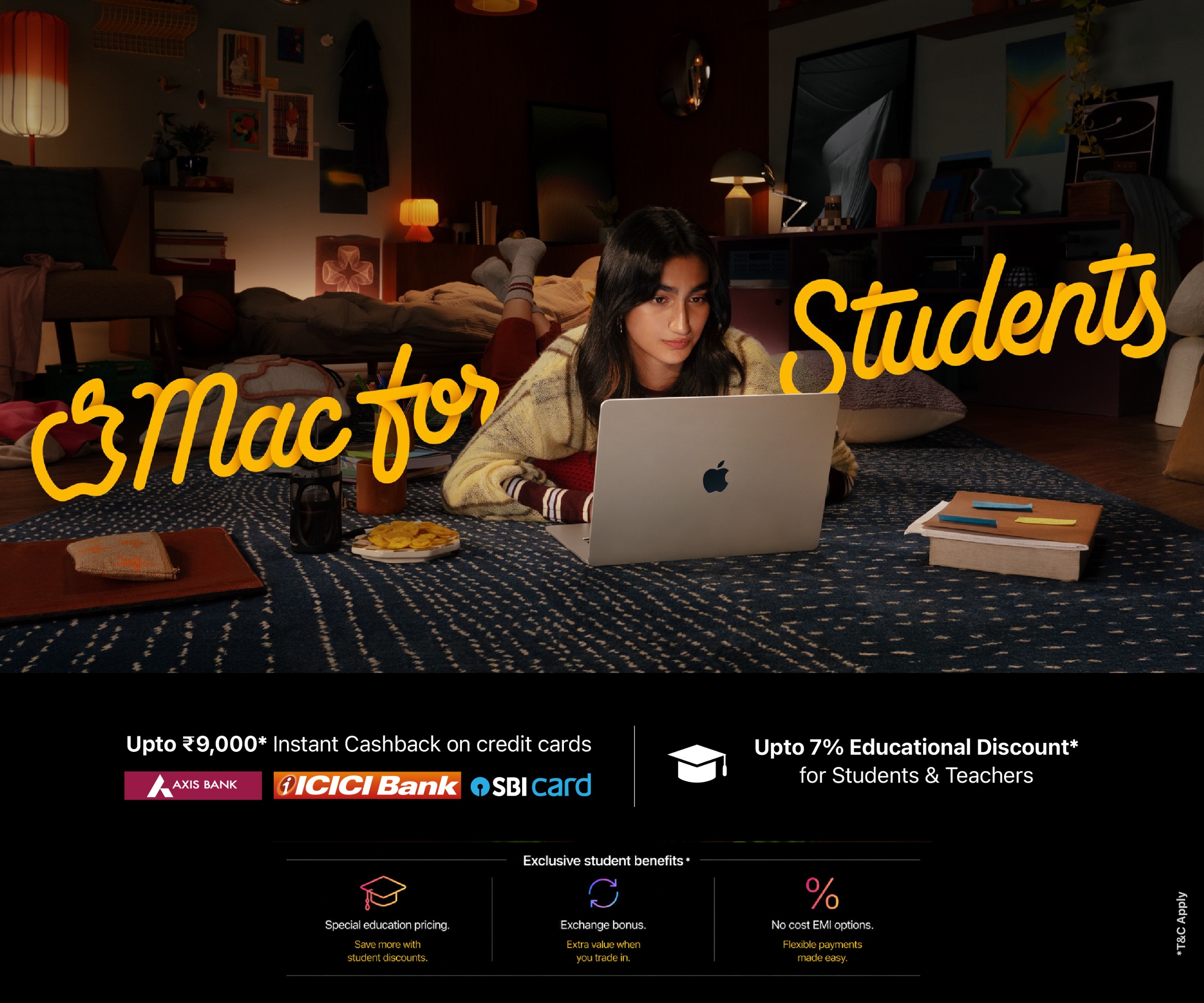 STudent campaign banner mob