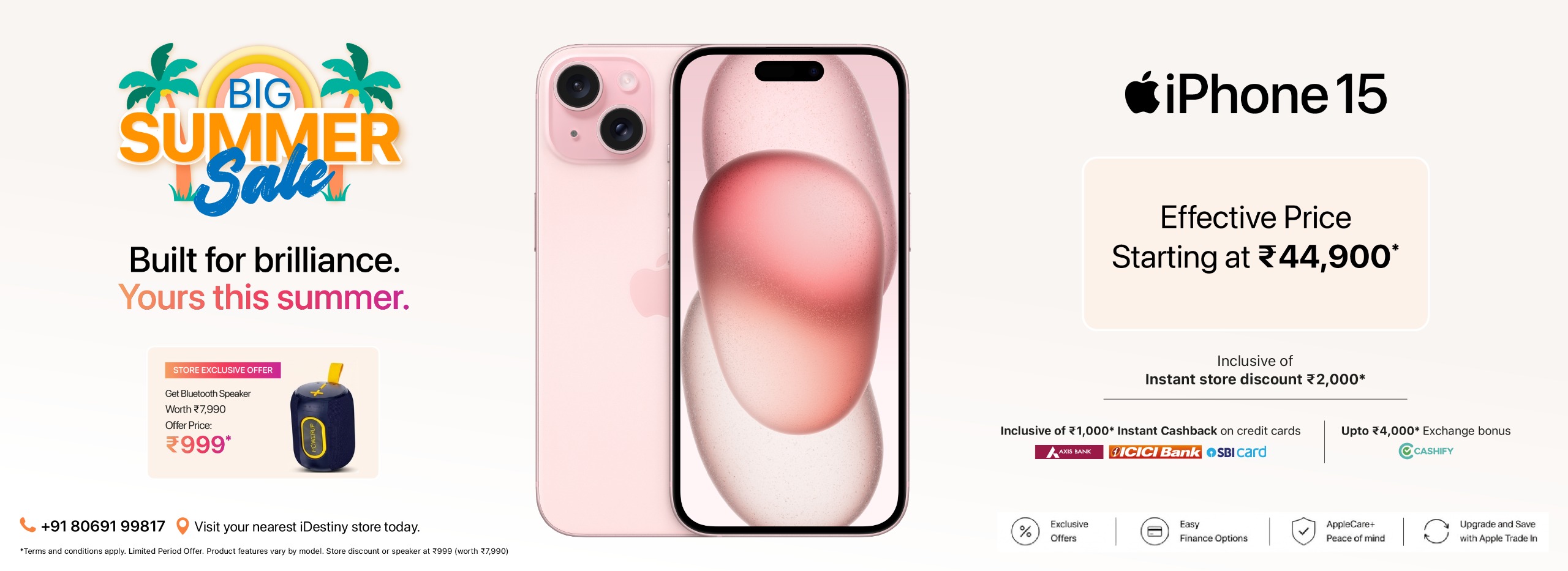 iPhone 15 Banner desk