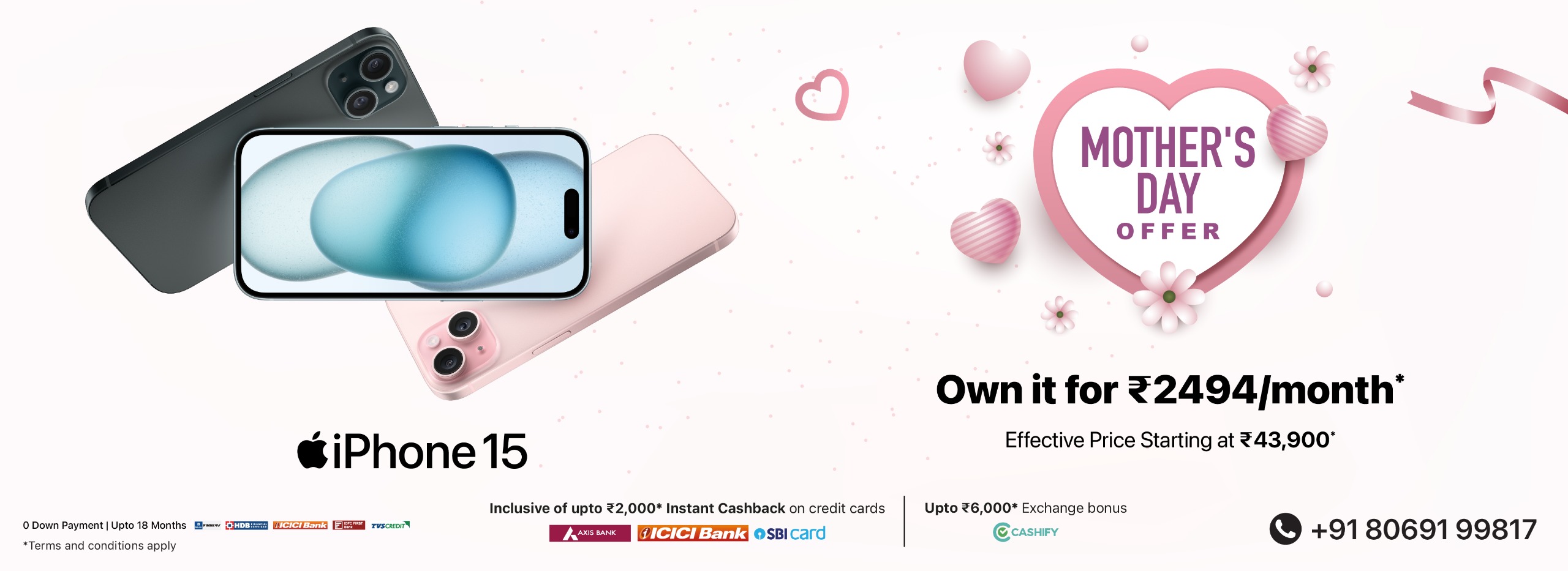 iPhone 15 Mother's Day Banner D
