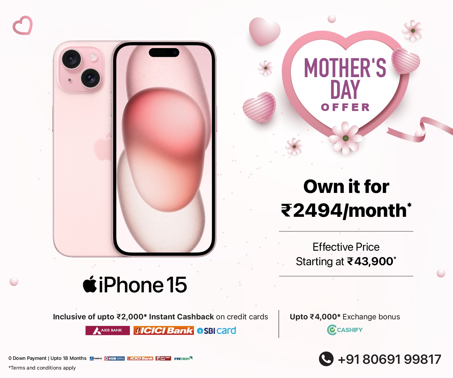 iPhone 15 Mother's Day Banner M