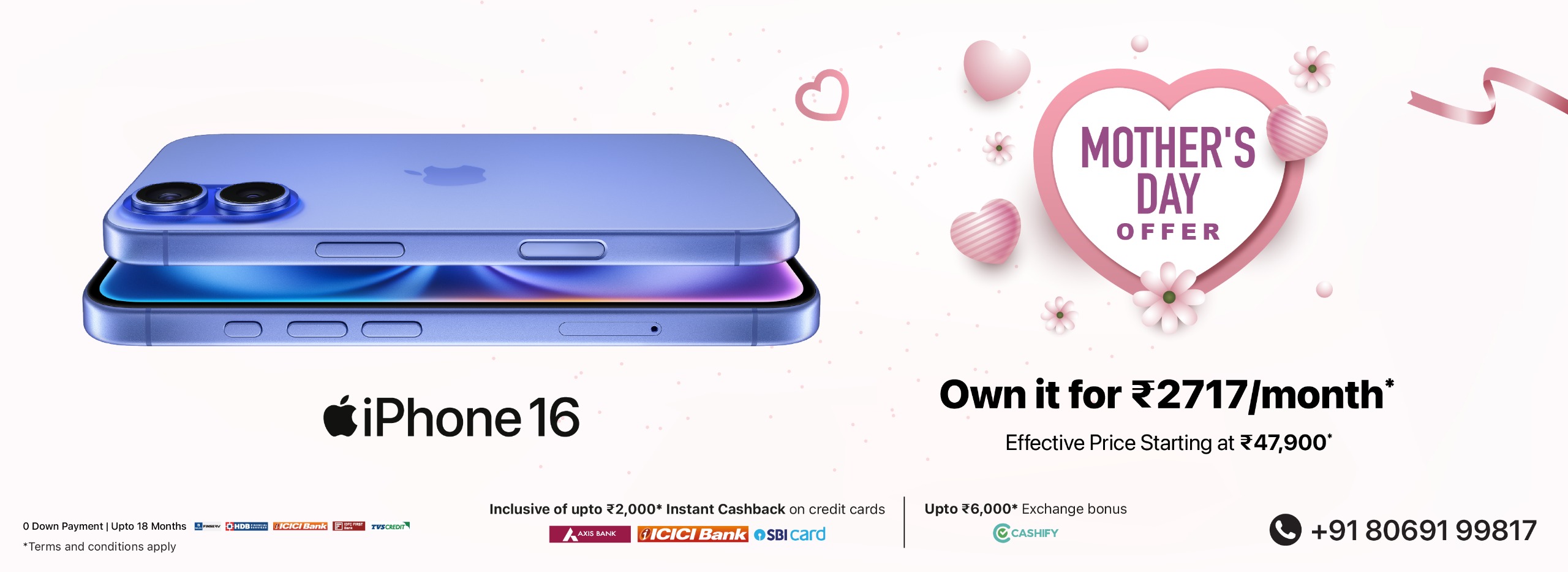 iPhone 16 Mother's Day Banner D