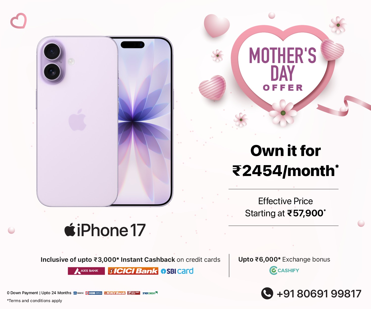 iPhone 17 Mother's Day Banner M