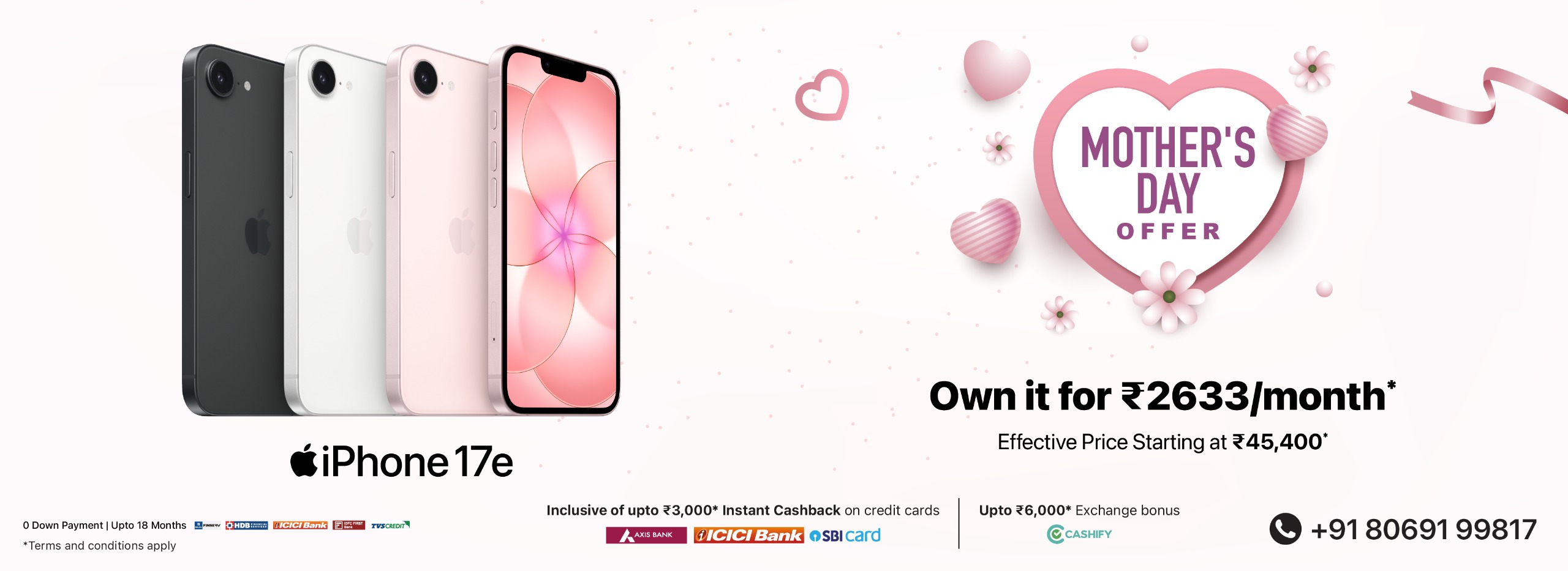 iPhone 17e Mother's Day Banner D