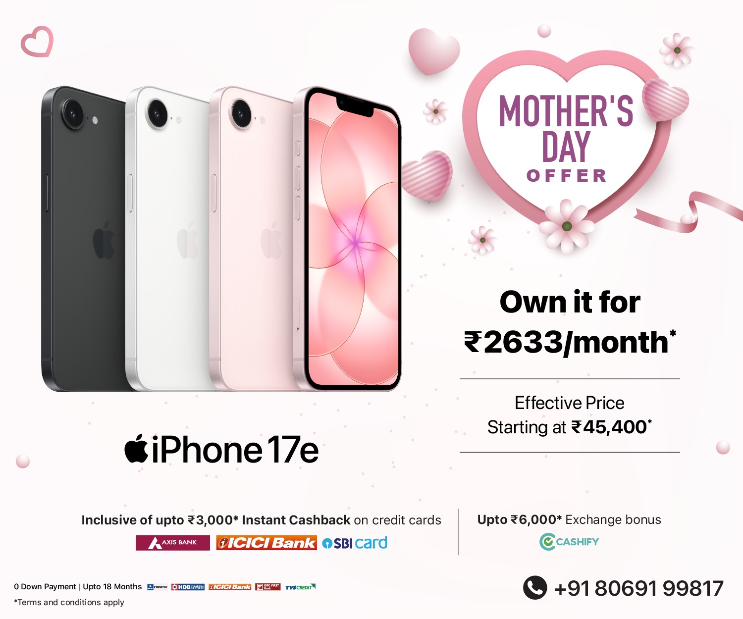 iPhone 17e Mother's Day Banner M