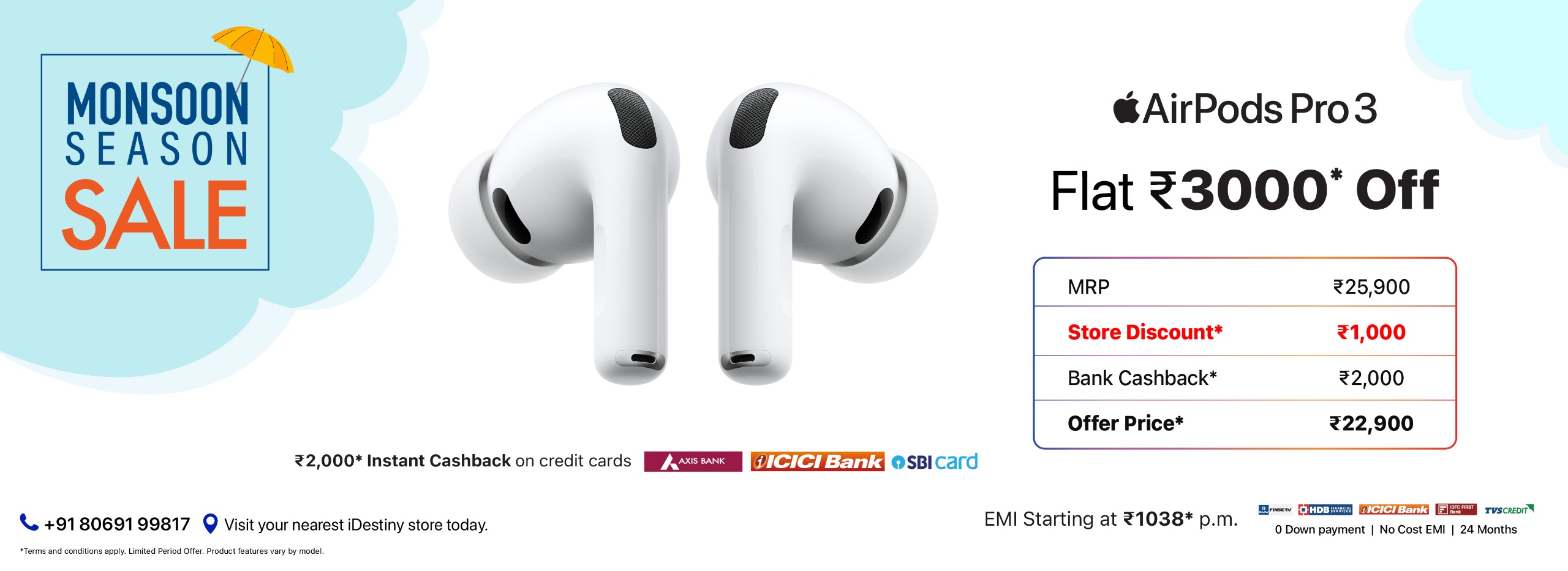 AirPods Pro 3 monsoon banner m