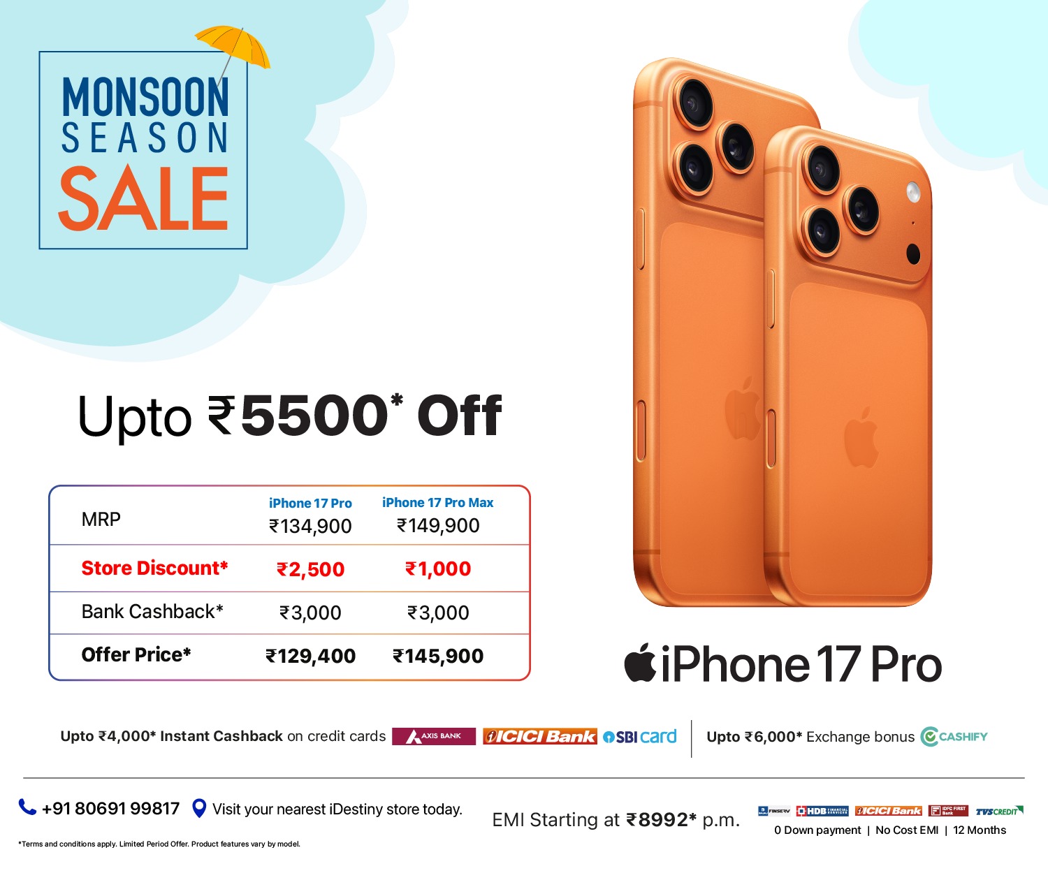 iPhone 17 pro monsoon banner m