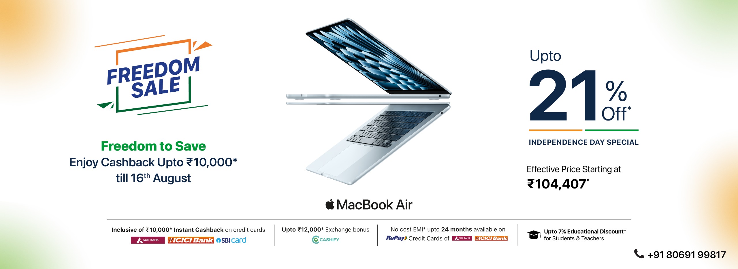Freedom MacBook Air Banner d