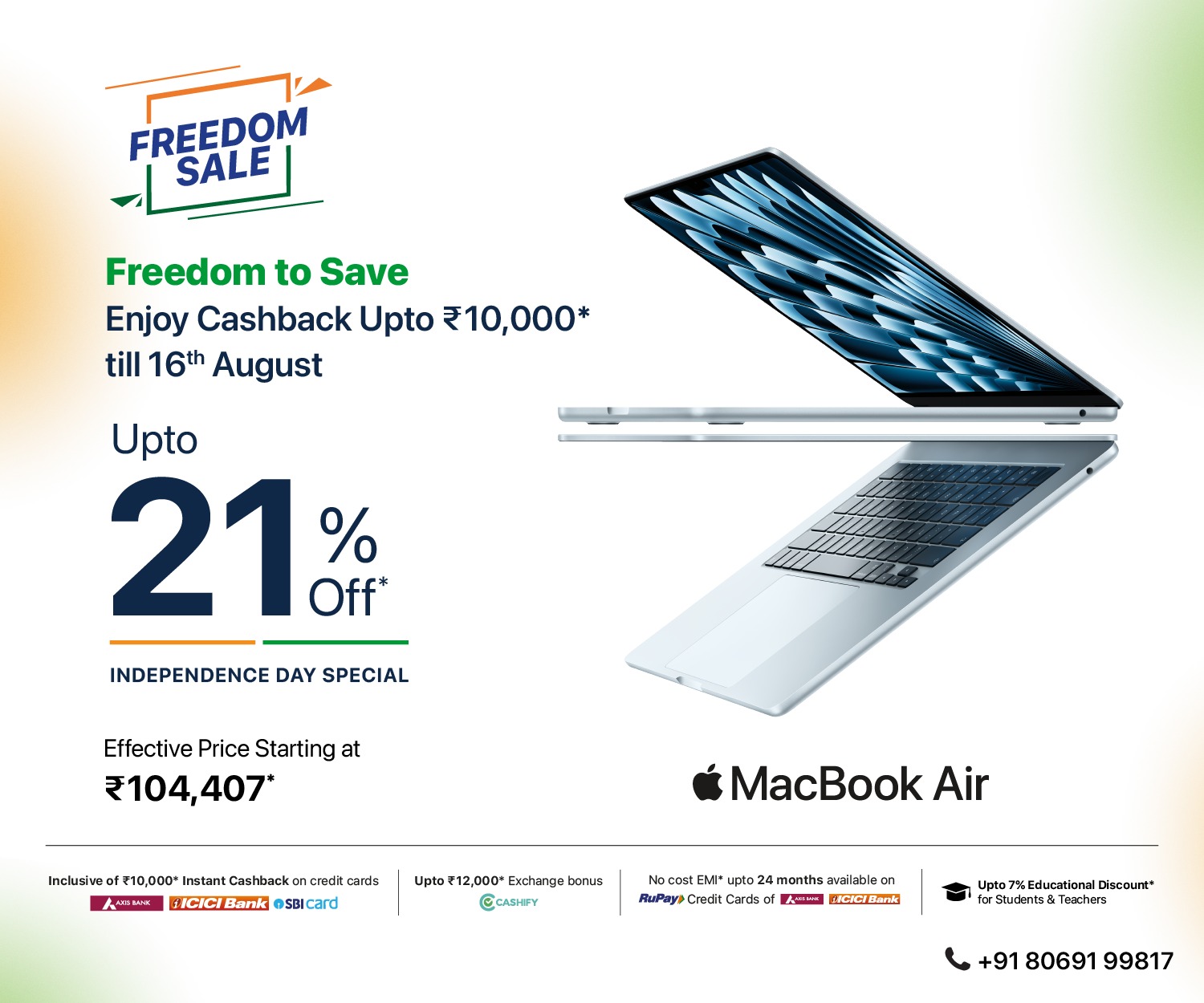 Freedom MacBook Air Banner m