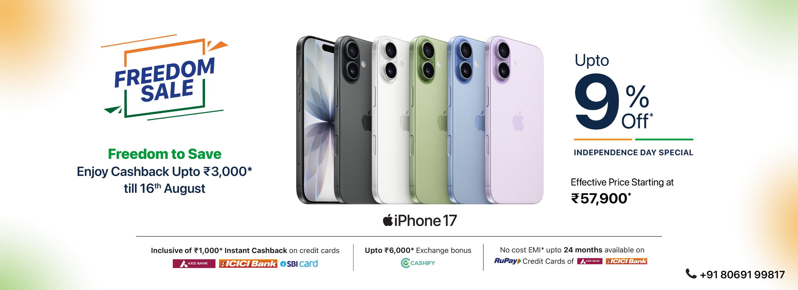 Freedom iPhone 17 Banner d