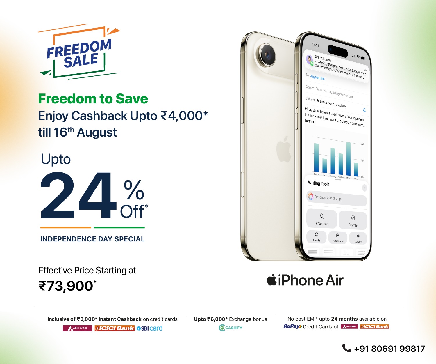 Freedom iPhone Air Banner m