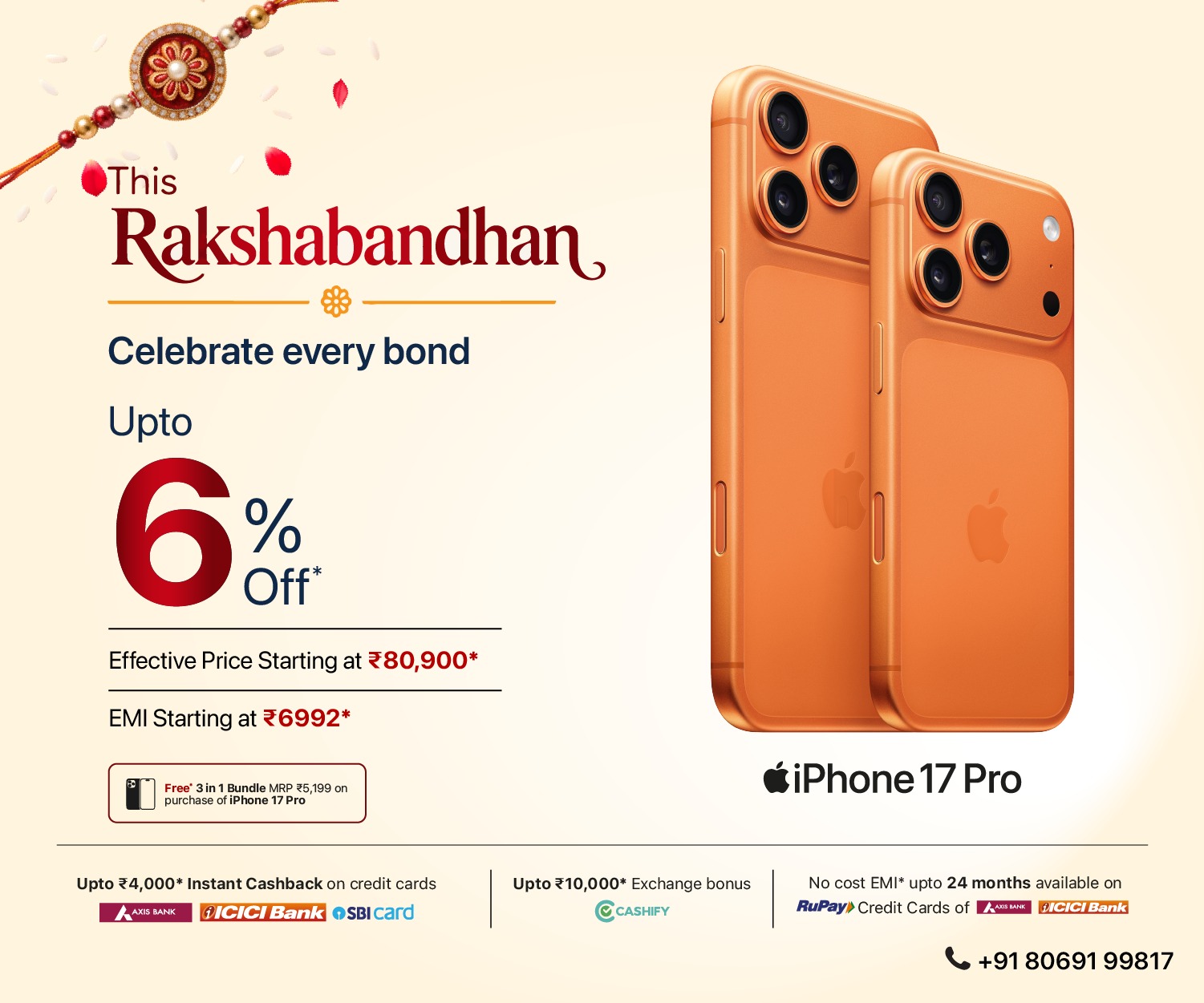 Rakhi iPhone 17 Pro Web banner M