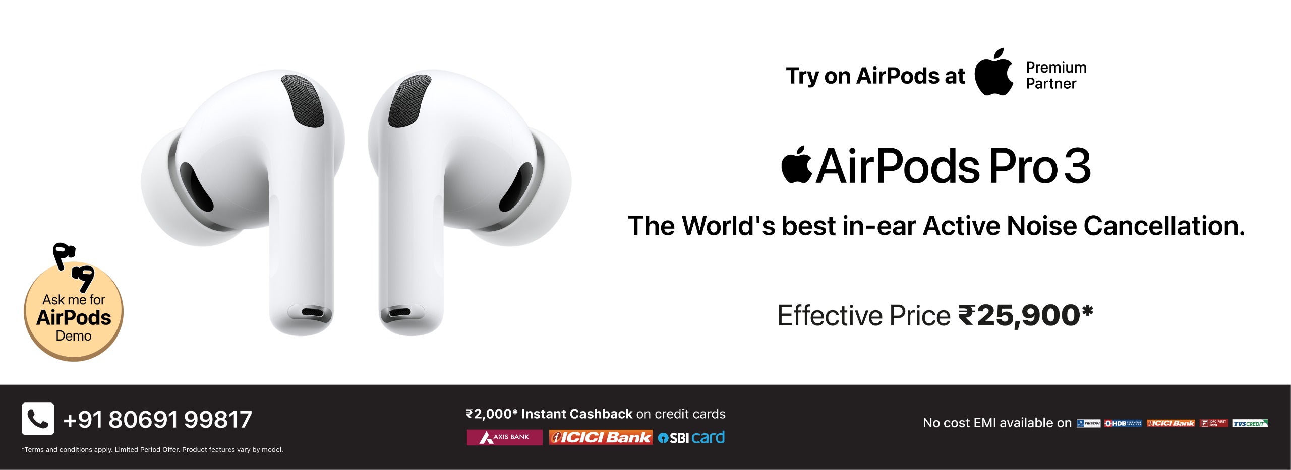 AirPods Demo Banner