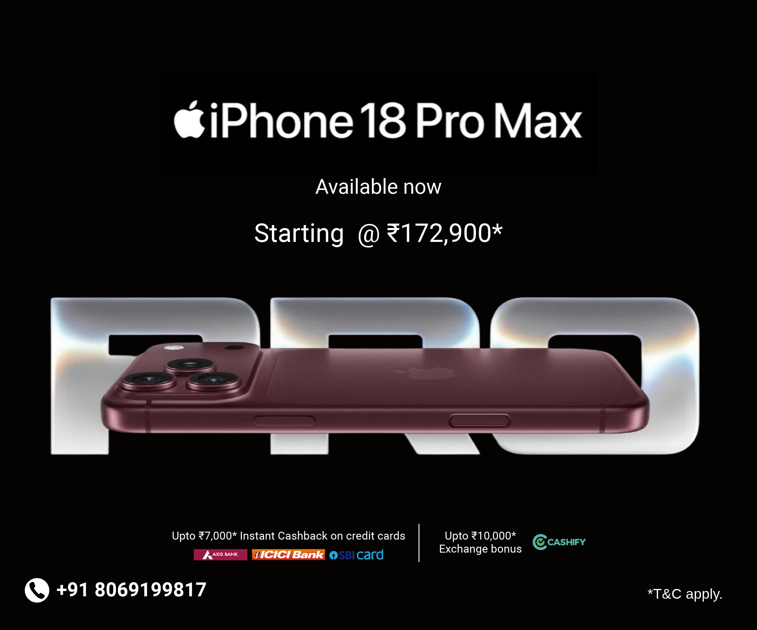 iPhone 18 Pro Max Available Now Banner