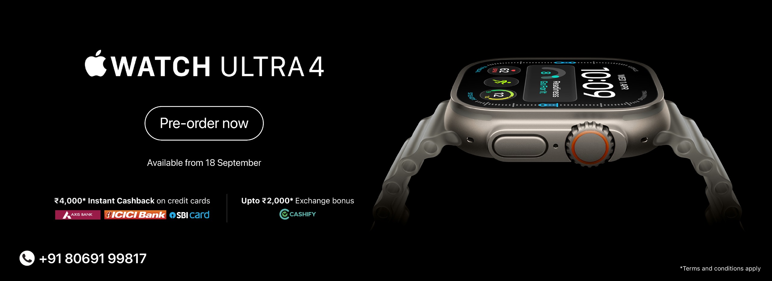 Watch Ultra banner Pre-order