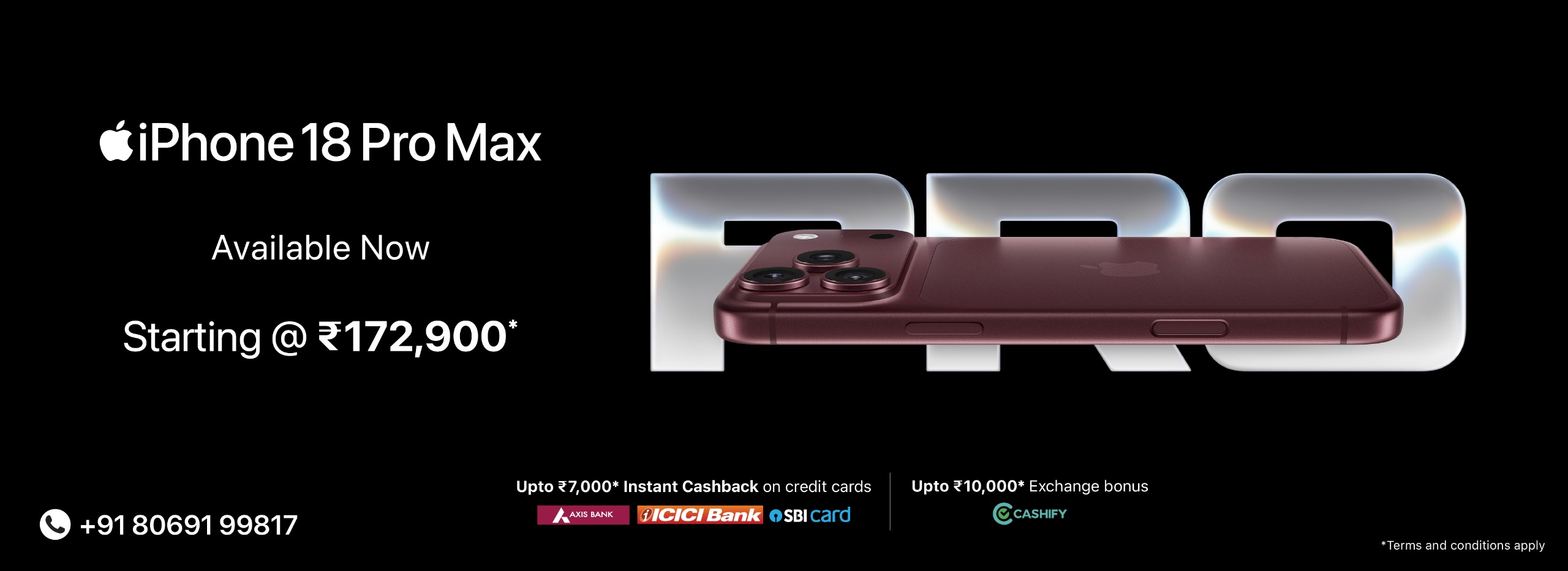 iPhone 18 Pro Max Available Now Banner