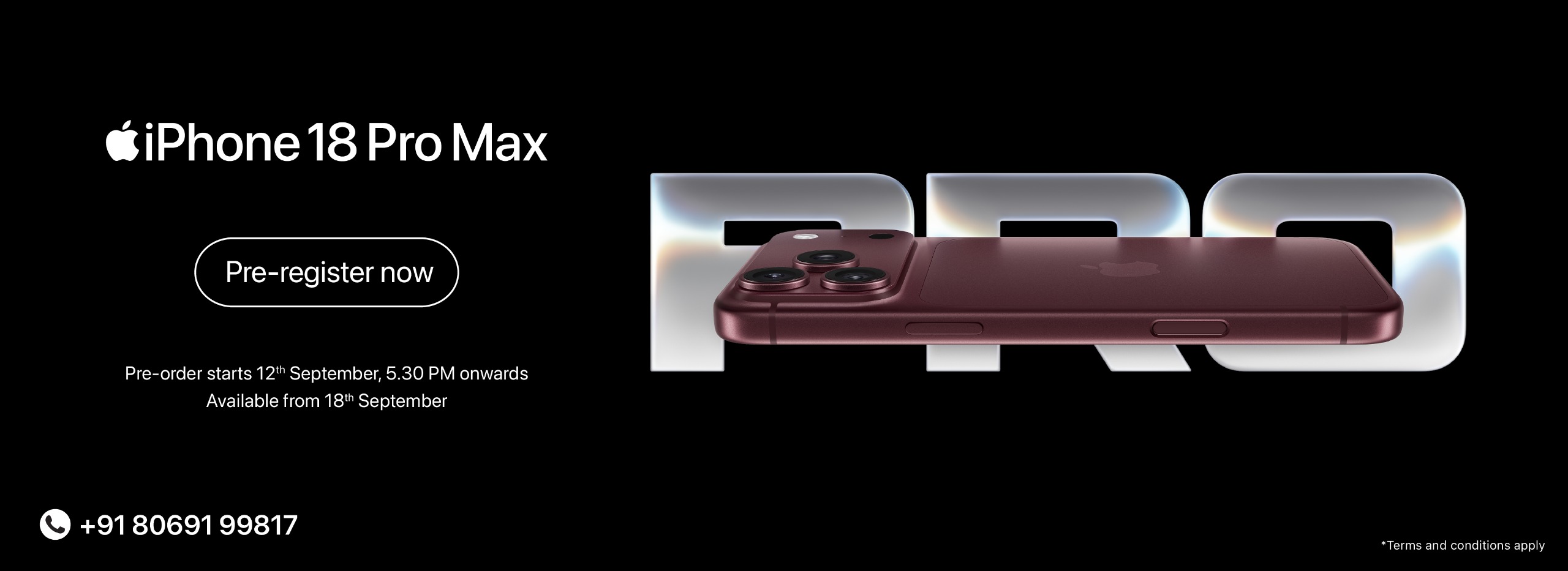 iPhone 18 Pro Max Banner D