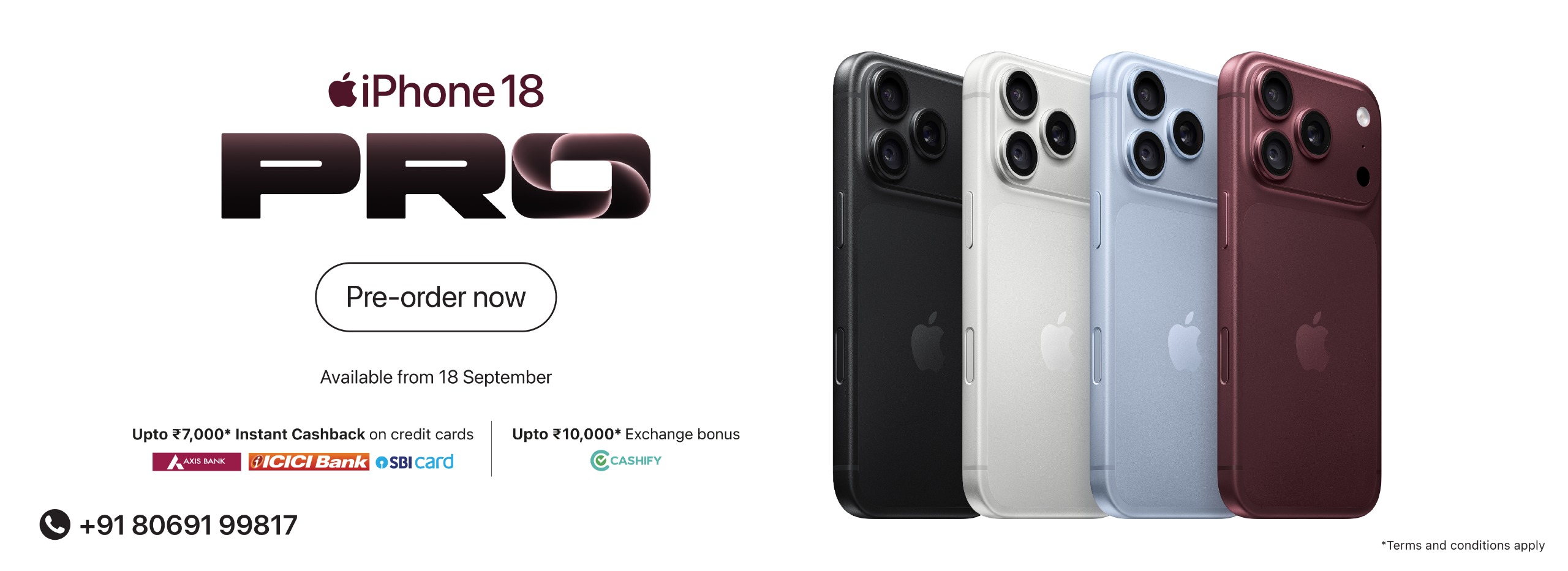 iPhone 18 Pro banner Pre-order