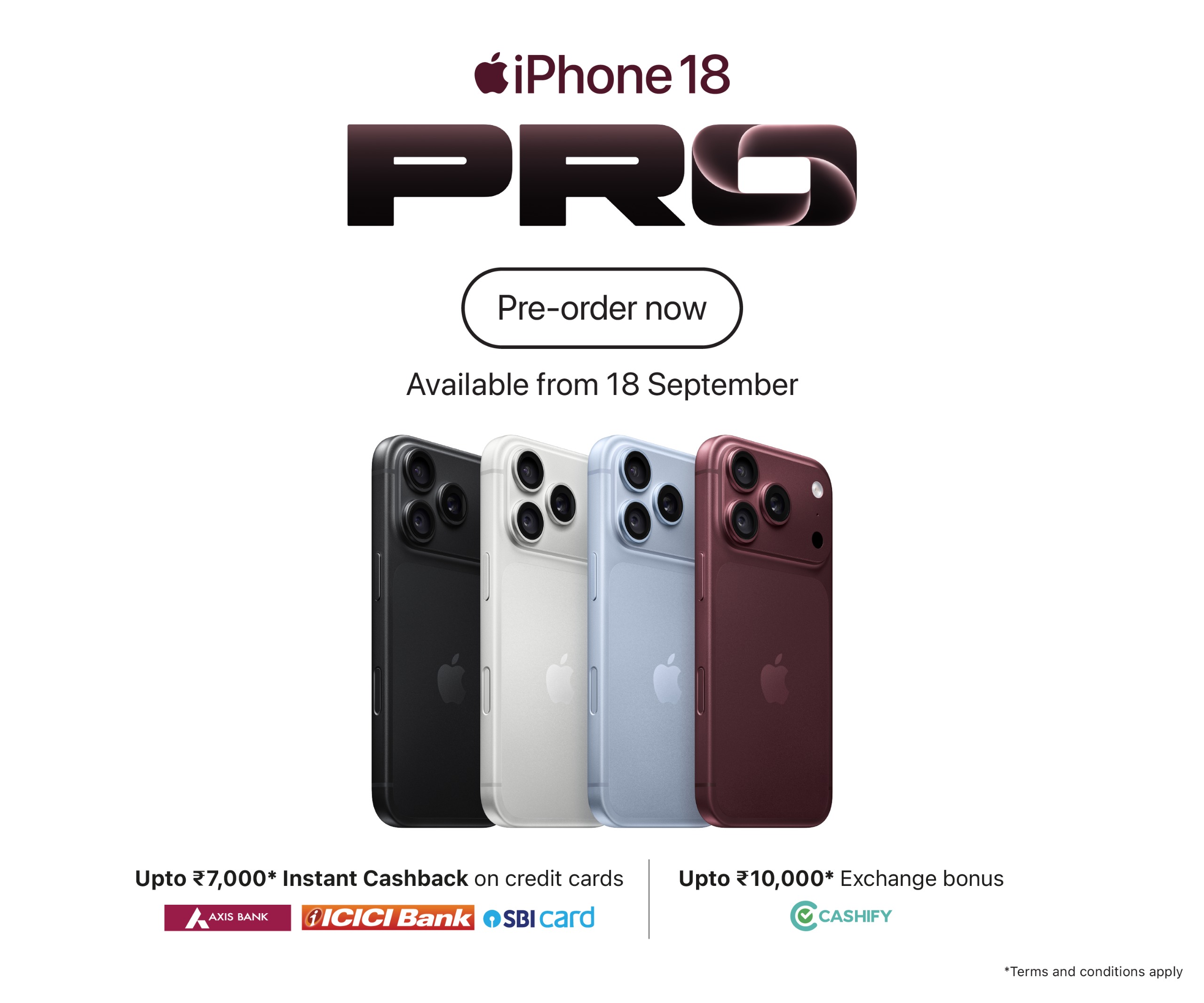 iPhone 18 Pro banner pre-order m